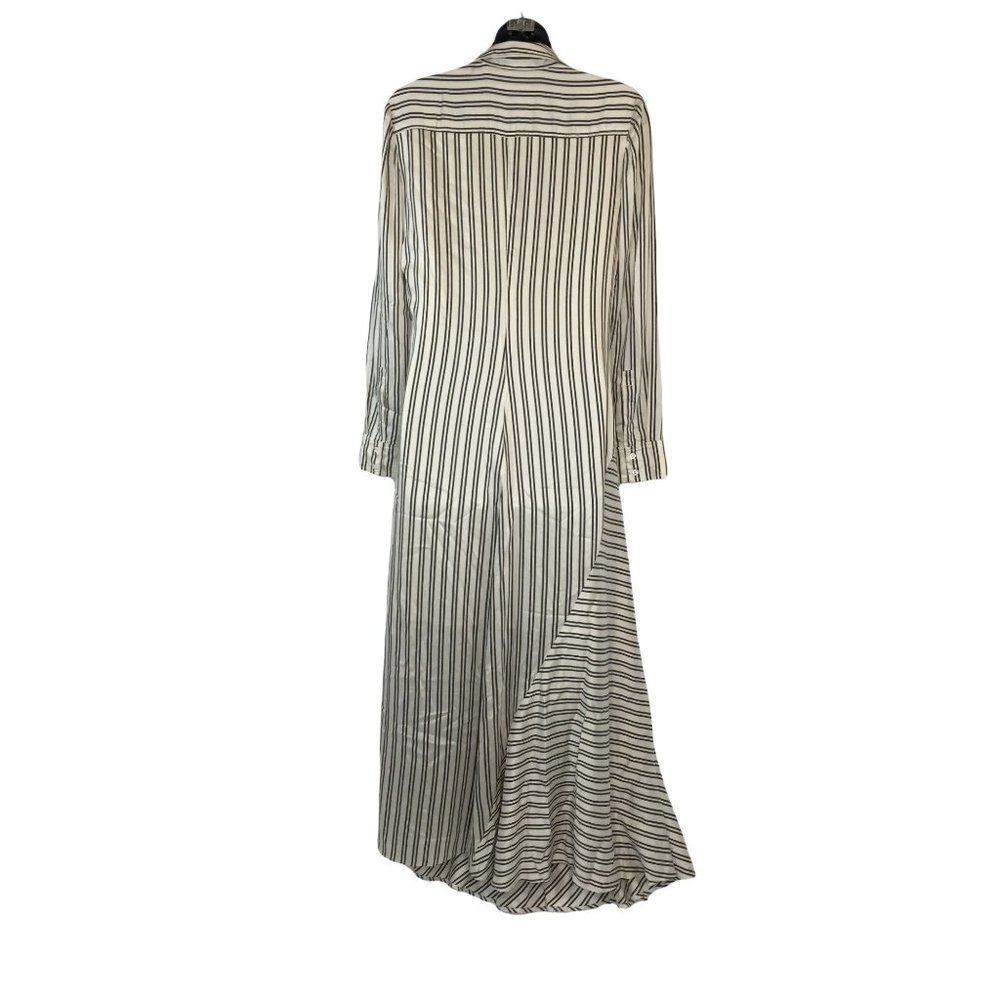 A.L.C. Long Shirt Dress Medium Black and Ivory Sample Set A6D0130 USA Womens - Picture 2 of 11